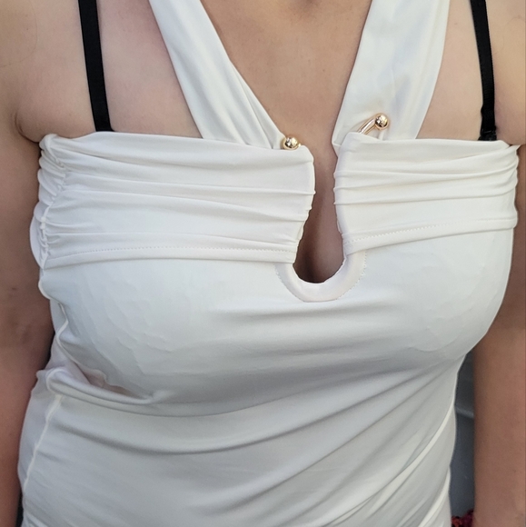 Brand New Oh Polly strapless dress Maxi Size 12 - Picture 7 of 11